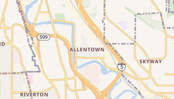 Allentown, Washington map