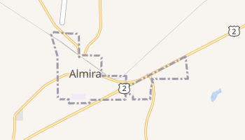 Almira, Washington map