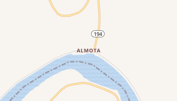 Almota, Washington map