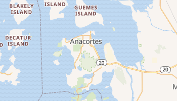 Anacortes, Washington map