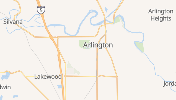 Arlington, Washington map
