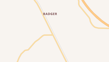 Badger, Washington map