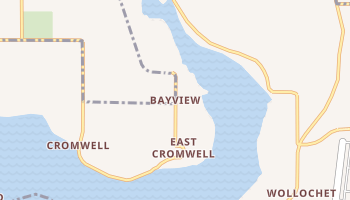 Bayview, Washington map