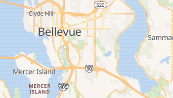 Bellevue, Washington map