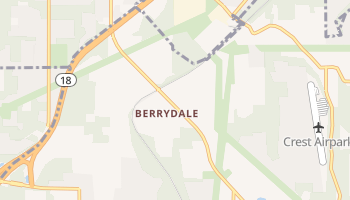 Berrydale, Washington map