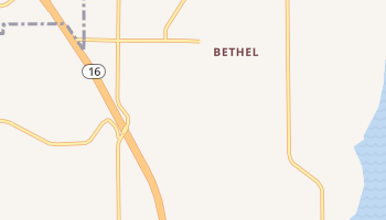 Bethel, Washington map
