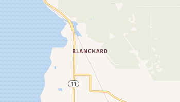Blanchard, Washington map