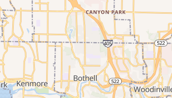 Bothell, Washington map