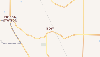 Bow, Washington map