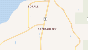 Breidablick, Washington map