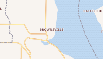 Brownsville, Washington map