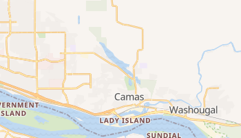Camas, Washington map