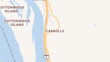 Carrolls, Washington map