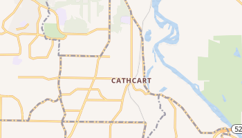 Cathcart, Washington map