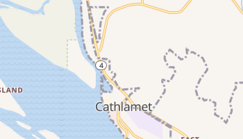Cathlamet, Washington map