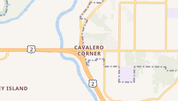Cavalero Corner, Washington map