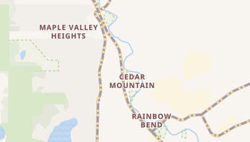 Cedar Mountain, Washington map