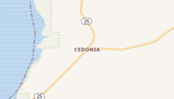 Cedonia, Washington map