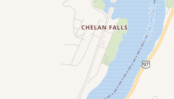 Chelan Falls, Washington map