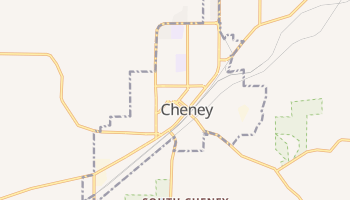 Cheney, Washington map
