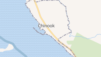 Chinook, Washington map