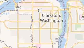Clarkston, Washington map
