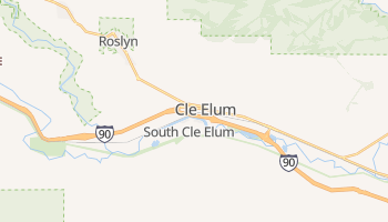 Cle Elum, Washington map