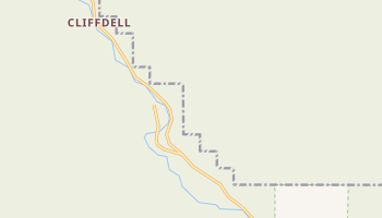 Cliffdell, Washington map