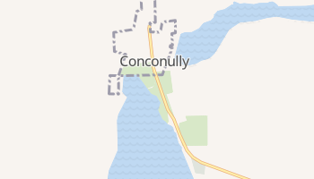 Conconully, Washington map
