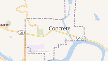 Concrete, Washington map