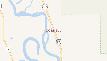 Cordell, Washington map