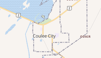 Coulee City, Washington map