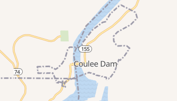 Coulee Dam, Washington map