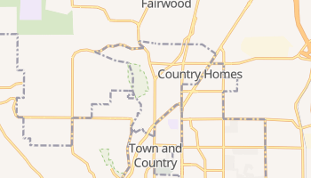 Country Homes, Washington map