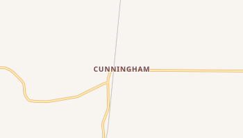 Cunningham, Washington map