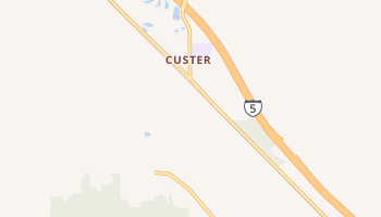 Custer, Washington map