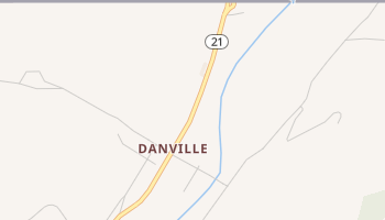 Danville, Washington map