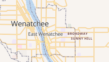 East Wenatchee, Washington map