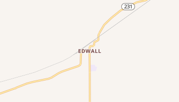 Edwall, Washington map