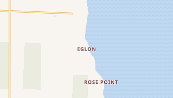 Eglon, Washington map
