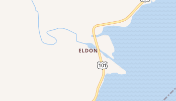 Eldon, Washington map