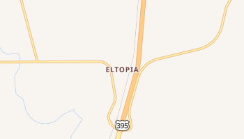 Eltopia, Washington map