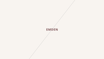 Emden, Washington map