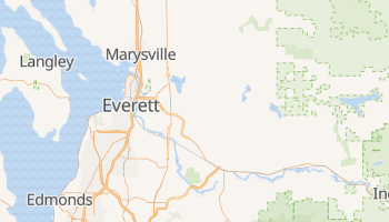 Everett, Washington map