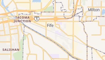 Fife, Washington map