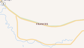 Frances, Washington map