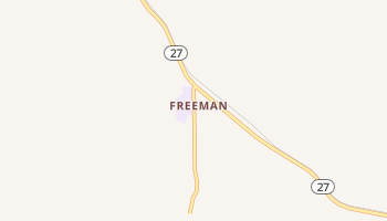 Freeman, Washington map