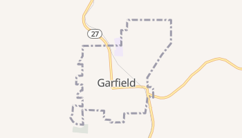 Garfield, Washington map