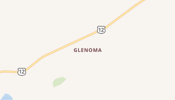 Glenoma, Washington map