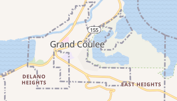 Grand Coulee, Washington map